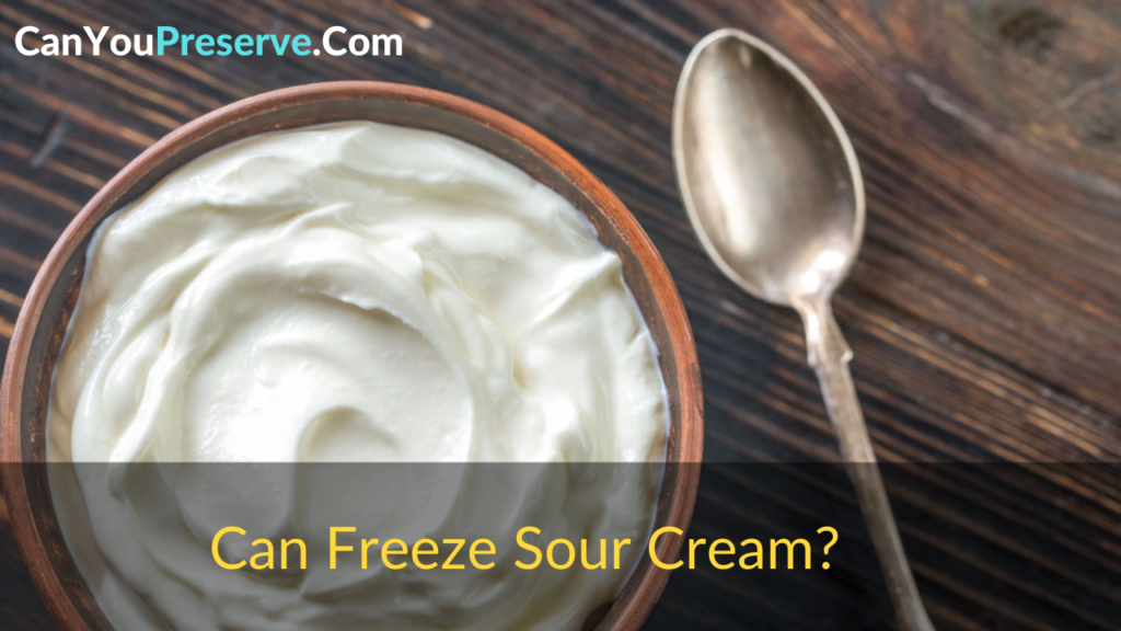 Can Freeze Sour Cream Here’s The Easiest Way to Freeze Sour Cream