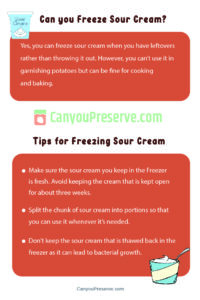 Can Freeze Sour Cream – Here’s The Easiest Way to Freeze Sour Cream ...