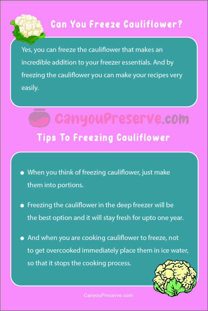 Can You Freeze Cauliflower Without Blanching Freezing and Defrosting