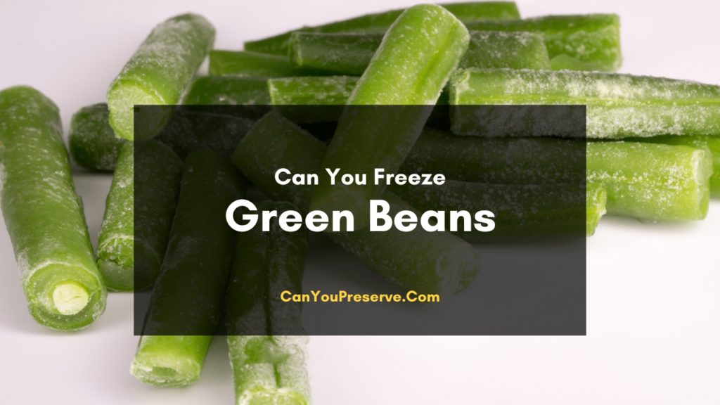 Can You Freeze Green Beans? A Simple Stepwise Guide for Freezing
