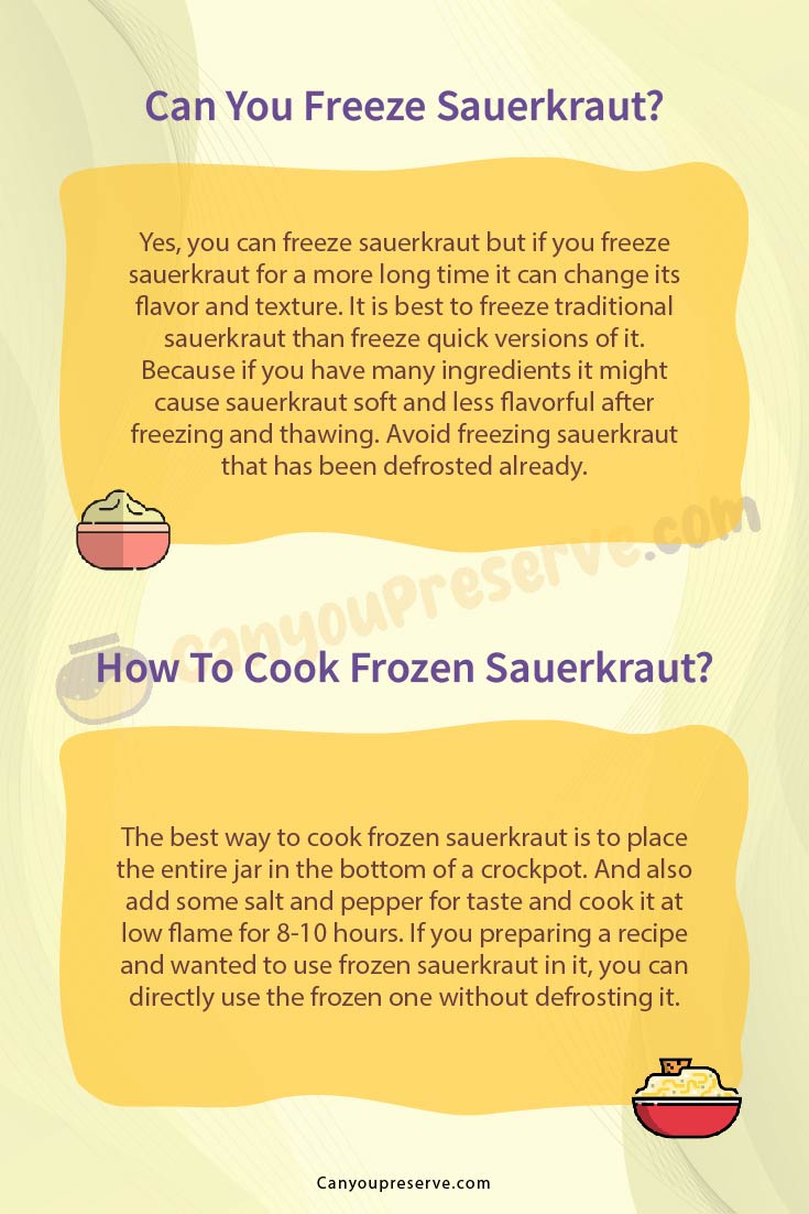 Can You Freeze Sauerkraut Raw