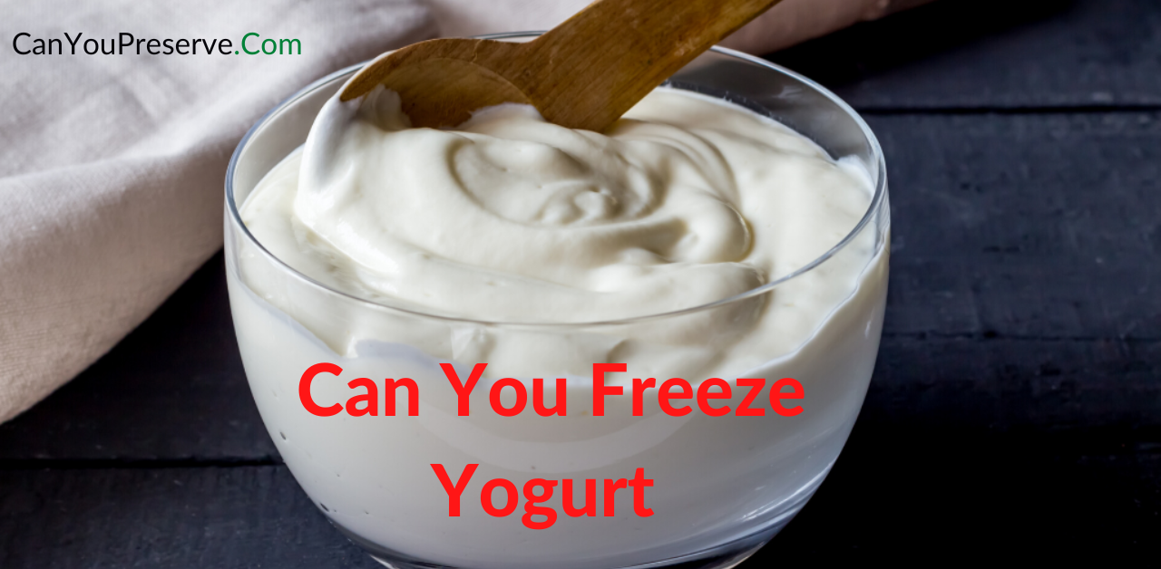 Can you Freeze Yogurt