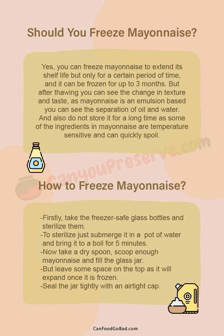 Can Freeze Mayonnaise