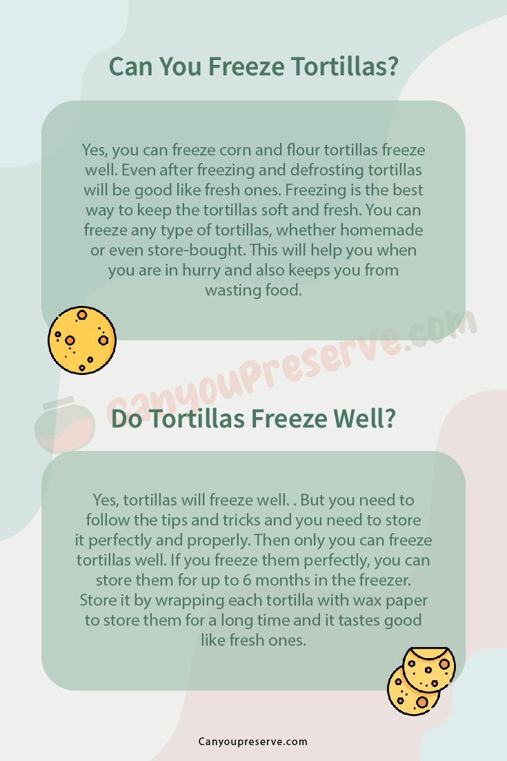 Can Freeze Tortillas