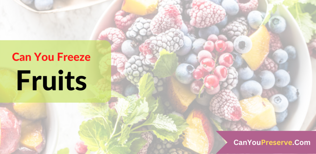 Can You Freeze Fruits? How To Freeze Fruits For Smoothies? Can You