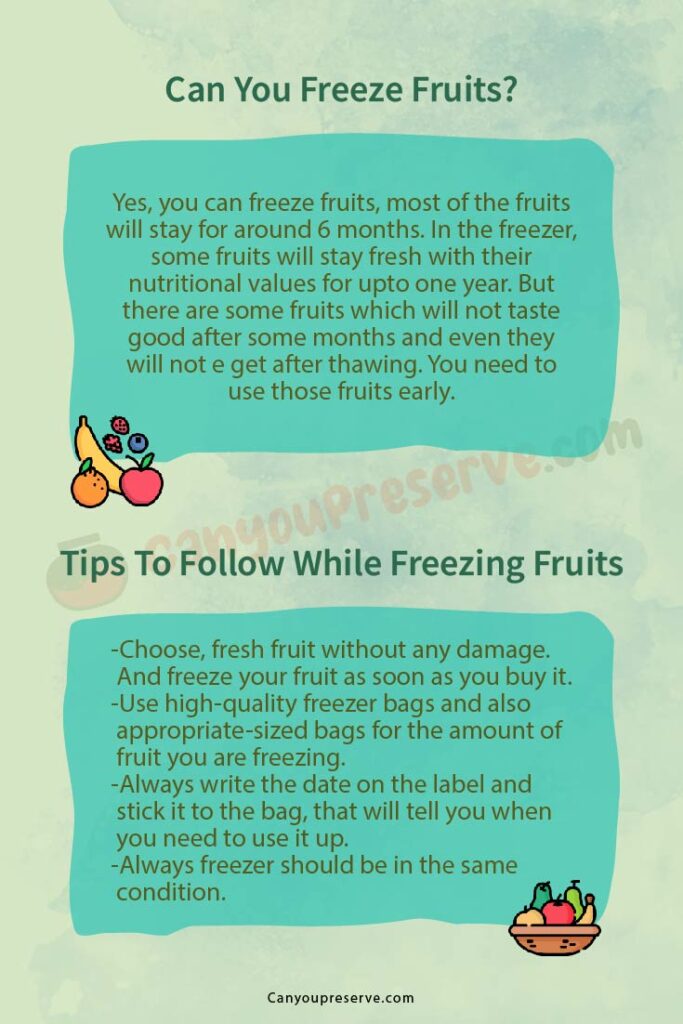 Can You Freeze Fruits? How To Freeze Fruits For Smoothies? Can You