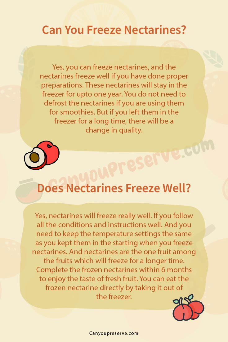 Can You Freeze Nectarines