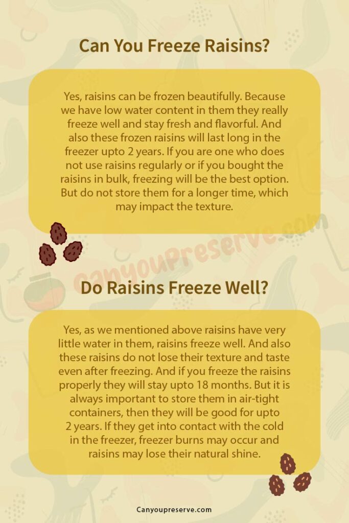 Can You Freeze Raisins? Explore How Freezing & Storing of Raisins Can Be Done To Stay Fresh