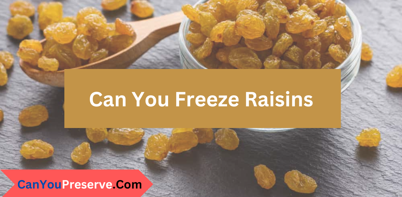 Can You Freeze Raisins