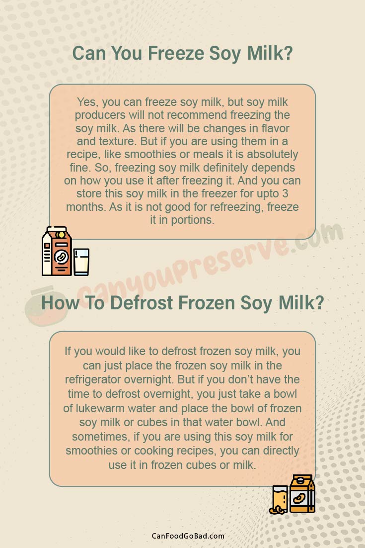 Can You Freeze Soy Milk