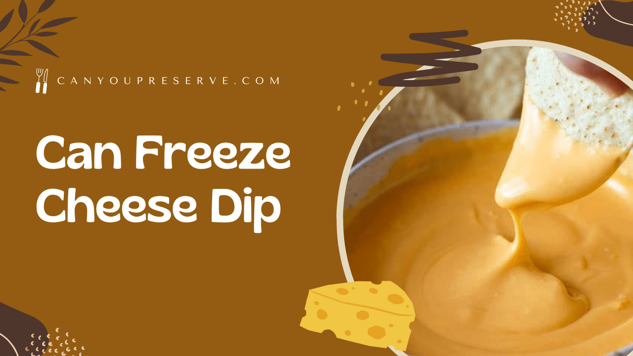 Can Freeze Cheese Dip