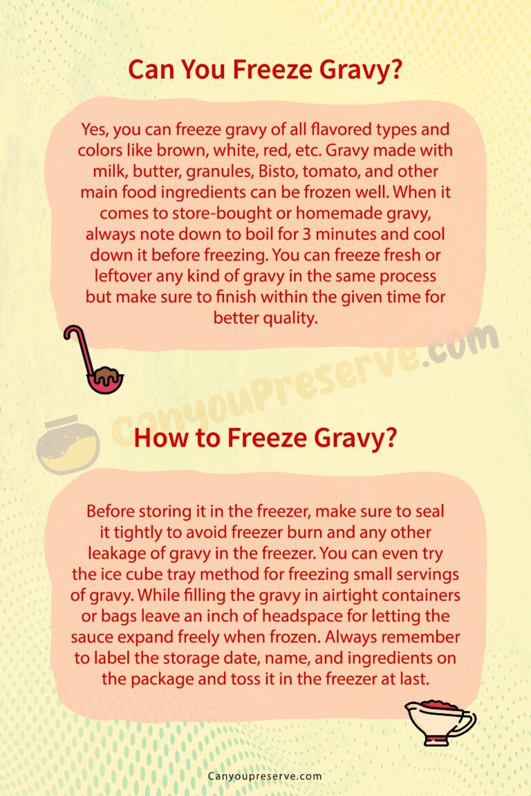 Can Freeze Gravy? Here’s How Can You Freeze Gravy A Simple Guide