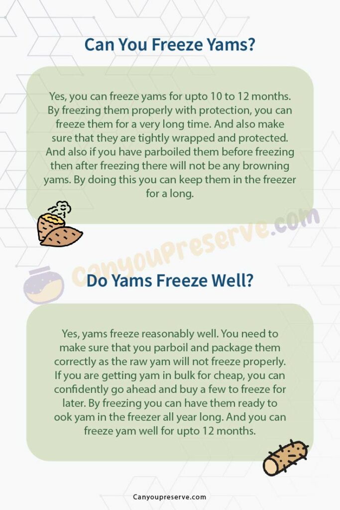 Can Freeze Yams How to Freeze & Store Yams? Can