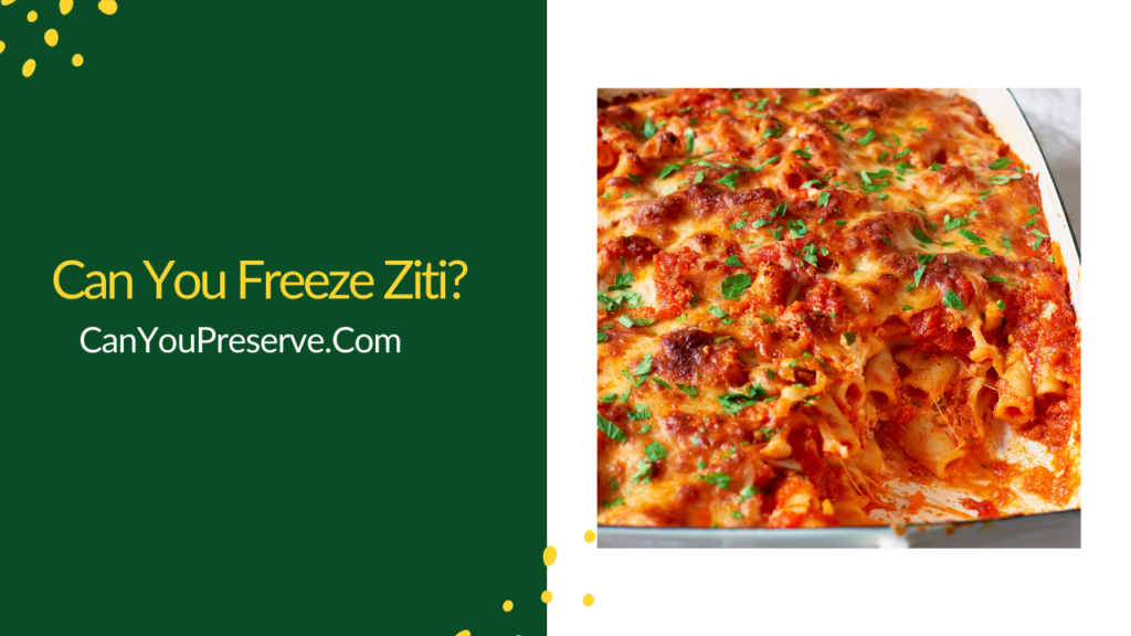 Can You Freeze Ziti How Long Can Ziti Stay In The Fridge? Can You