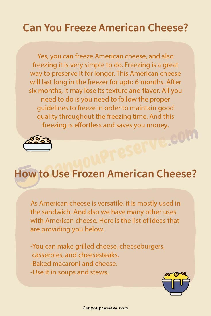Can You Freeze American Cheese