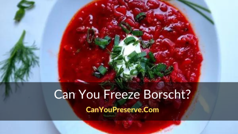 Can You Freeze Borscht Soup