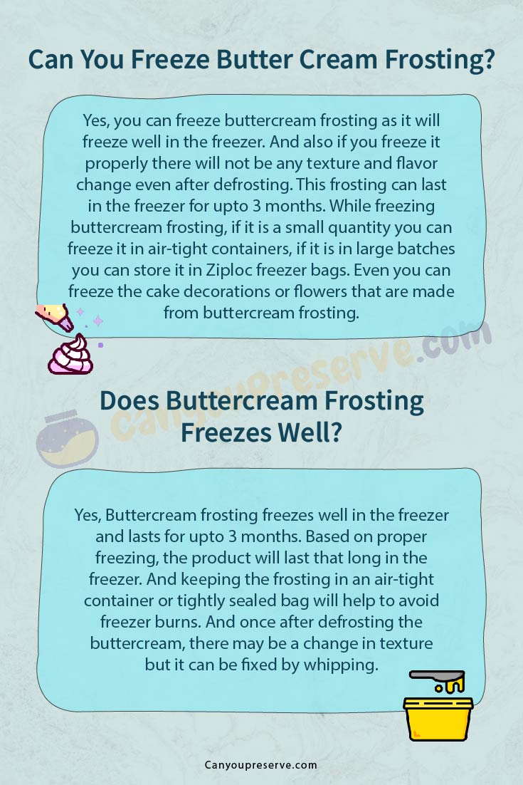 Can You Freeze Butter Cream Frosting