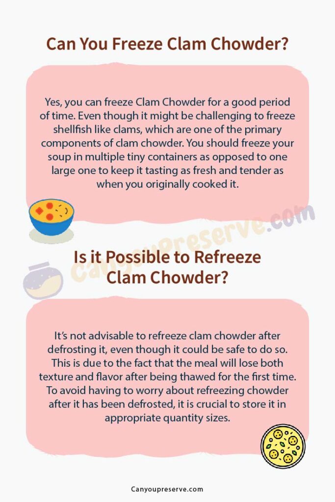 Can You Freeze Clam Chowder? Is it Safe to Freeze Clam Chowder? Can