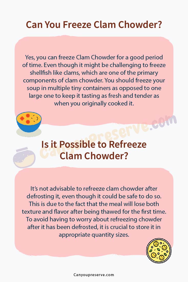 Can You Freeze Clam Chowder Is It Safe To Freeze Clam Chowder How 