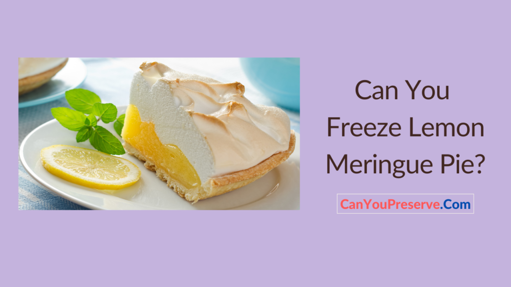 Can You Freeze Lemon Meringue Pie Filling? From Pies to Popsicles
