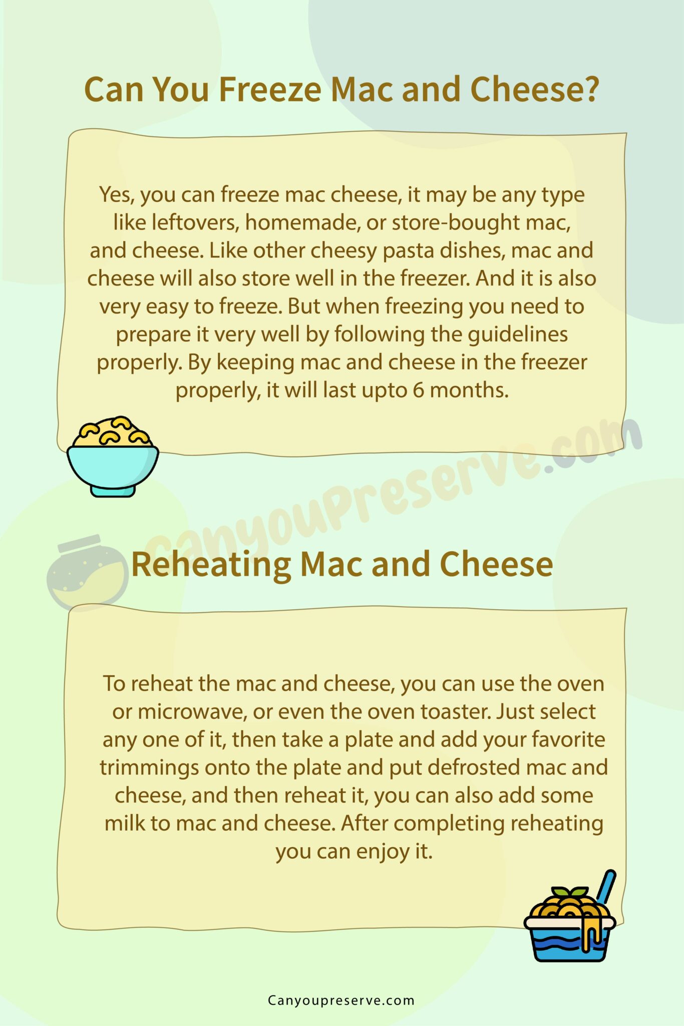 Can Freeze Mac Cheese? Look into Freezing, Defrosting, Reheating