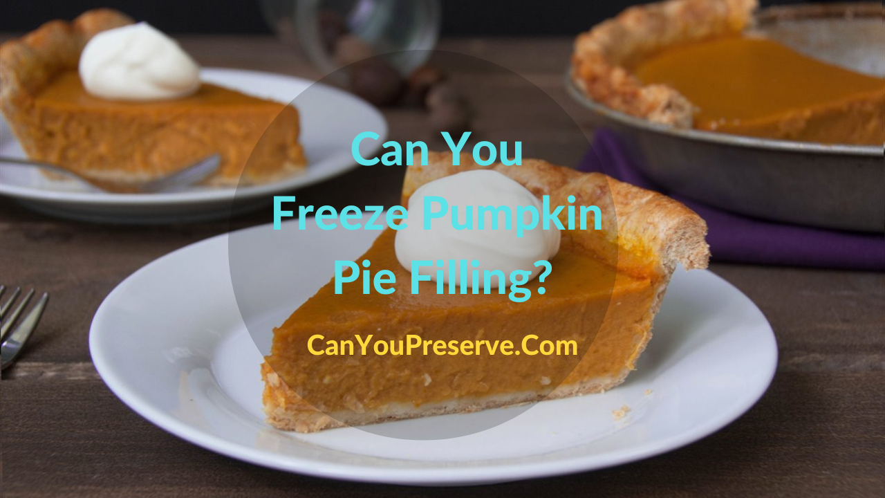 Can You Freeze Pumpkin Pie Filling