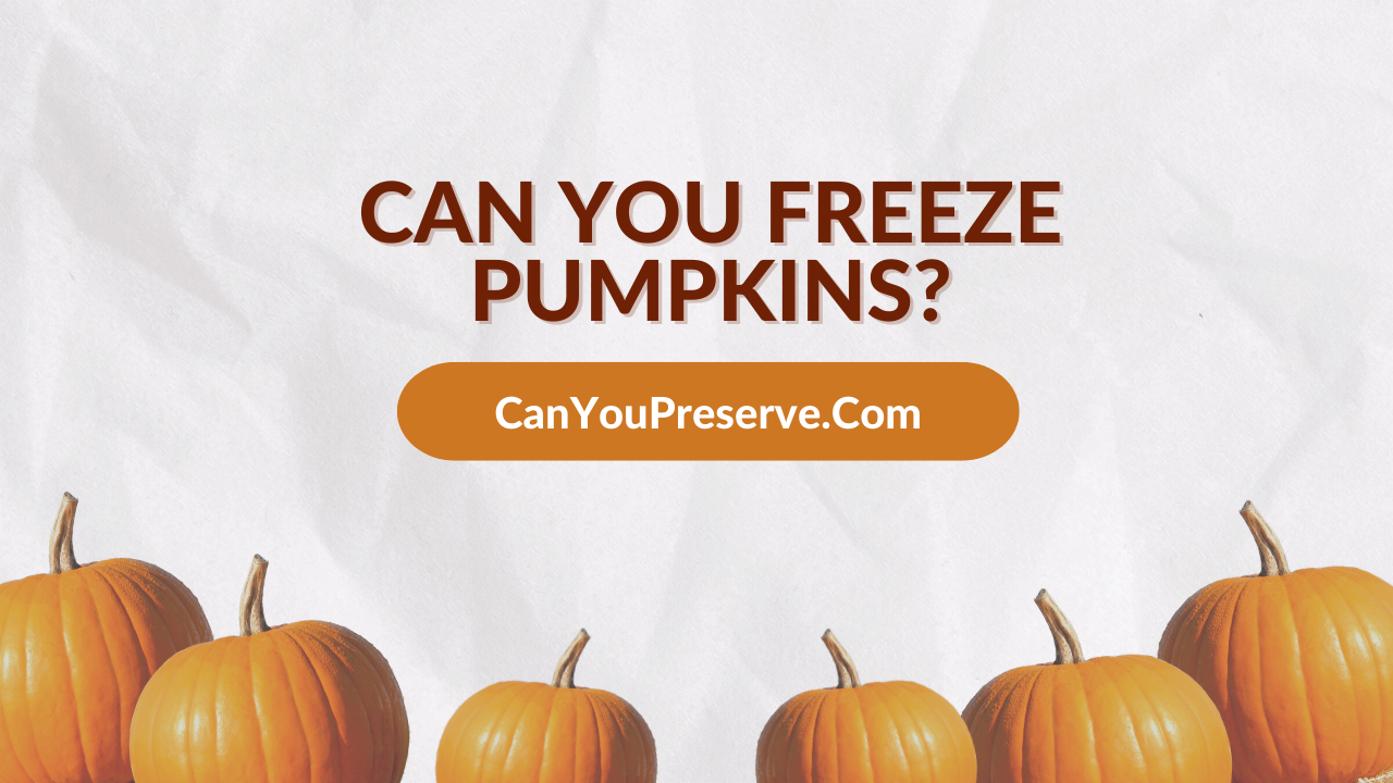 Can You Freeze Pumpkins