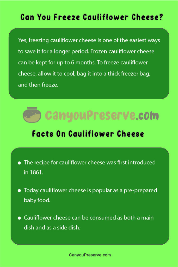 Can You Freeze Cauliflower Cheese Let’s Explore Freezing Cauliflower Cheese Process Can You