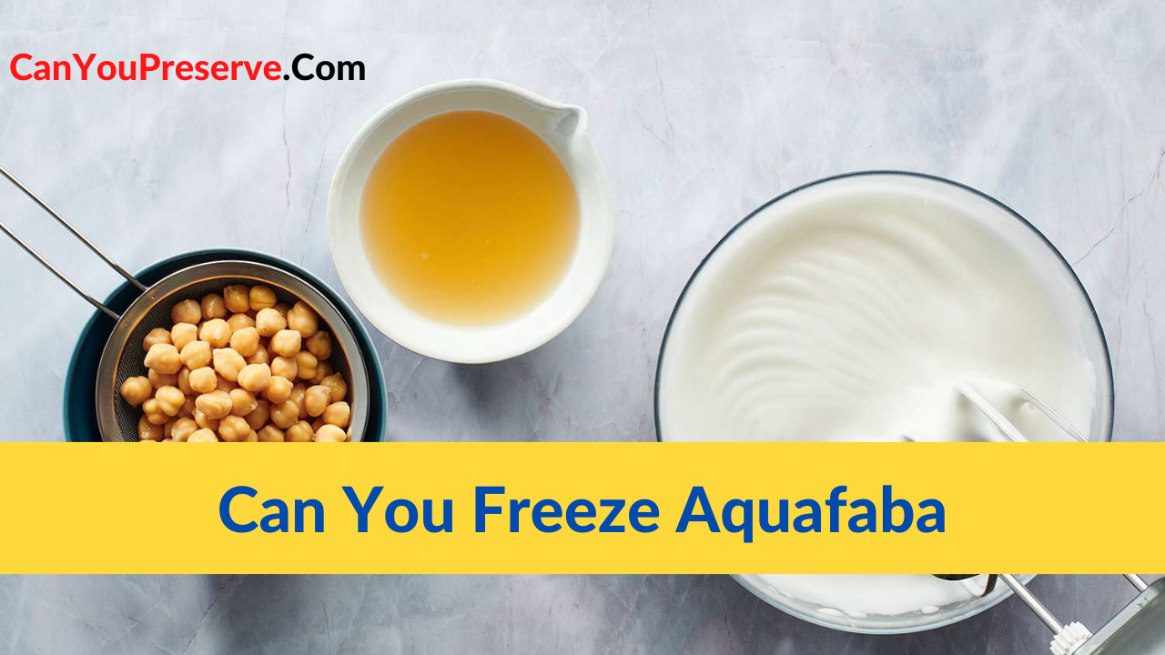 Can You Freeze Aquafaba