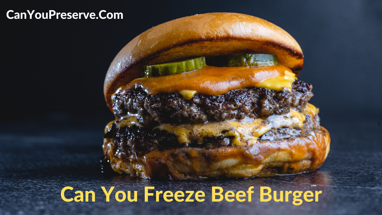 Can You Freeze Beef Burger
