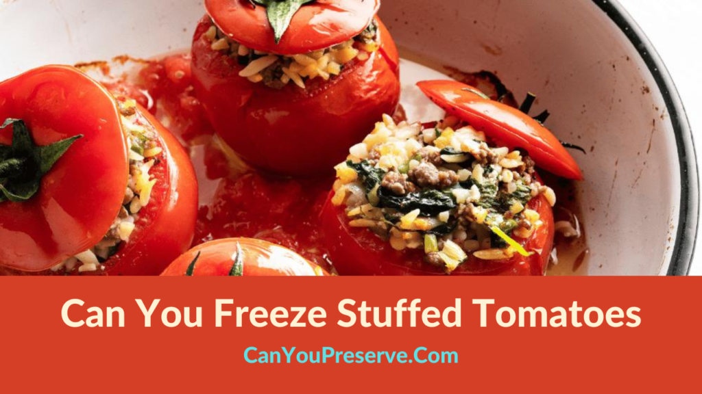 Can You Freeze Stuffed Tomatoes What Is The Best Way To Freeze