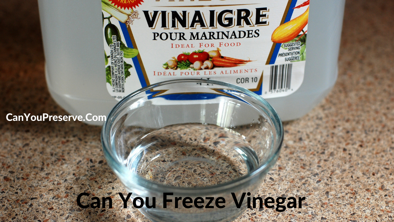 Can You Freeze Vinegar
