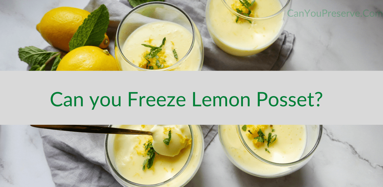 Can you Freeze Lemon Posset