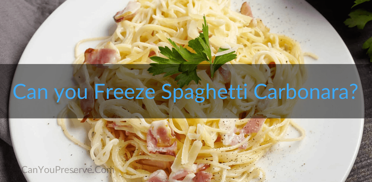 Can you Freeze Spaghetti Carbonara