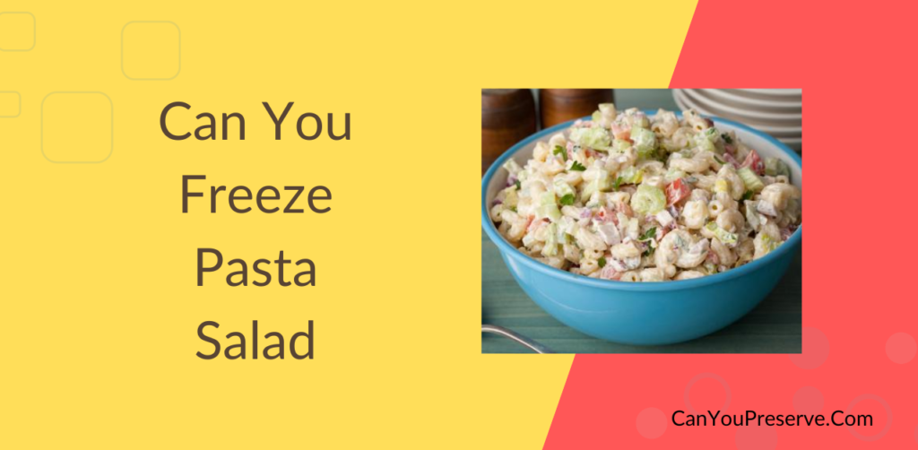 Can You Freeze Pasta Salad? Tips to Freezing Pasta Salads Can You Preserve
