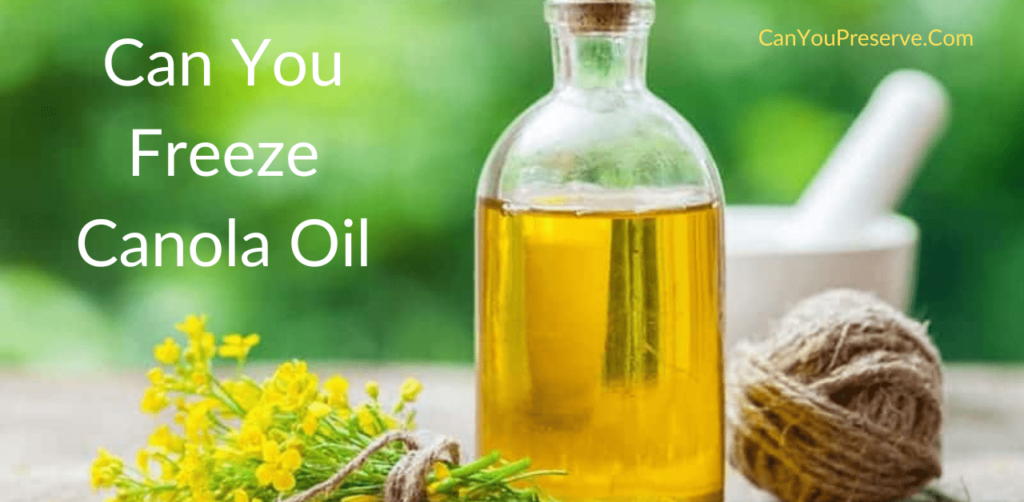 Can You Freeze Canola Oil? How To Freeze & Defrost Canola Oil