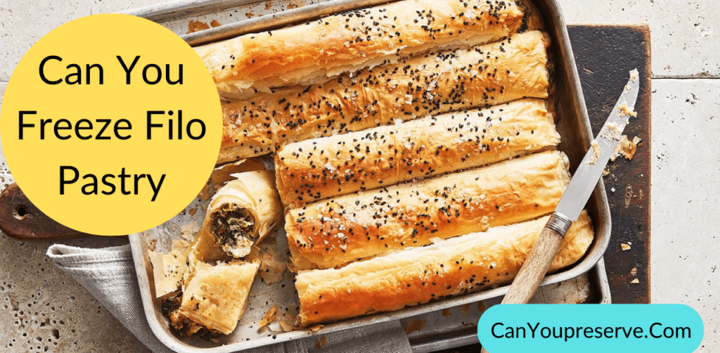 Can You Freeze Filo Pastry? Tips For Freezing Filo Pastry Thawing