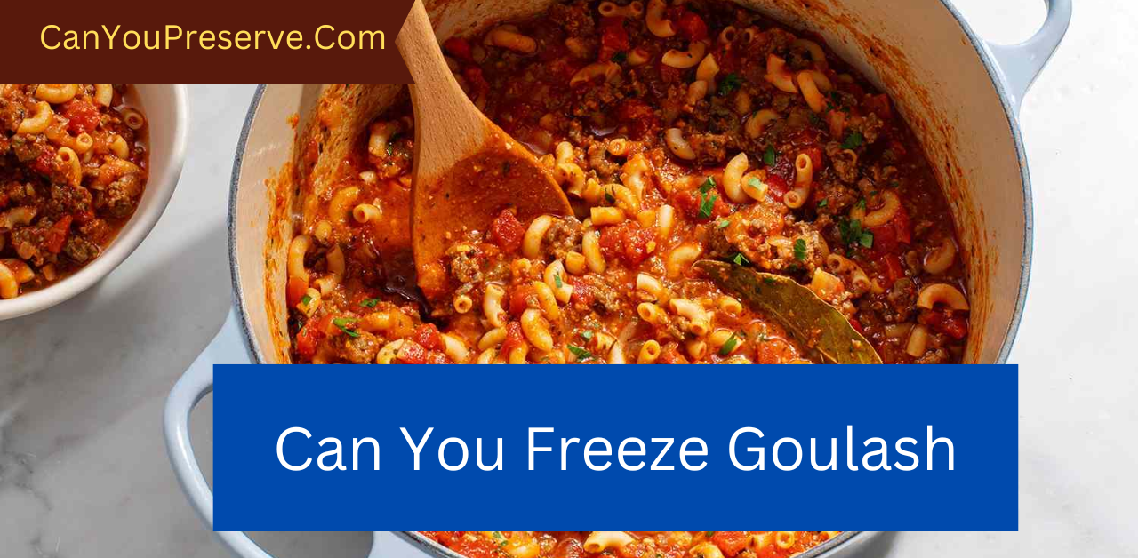 Can You Freeze Goulash