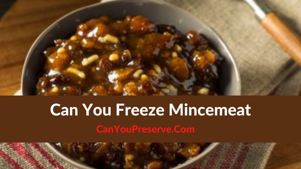 Can You Freeze Mincemeat? Process of Freezing Mincemeat How to