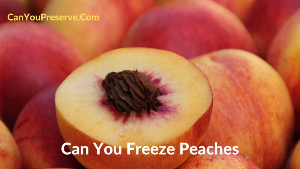 Can You Freeze Peaches How To Freeze Peaches(Whole Or Sliced)? Can