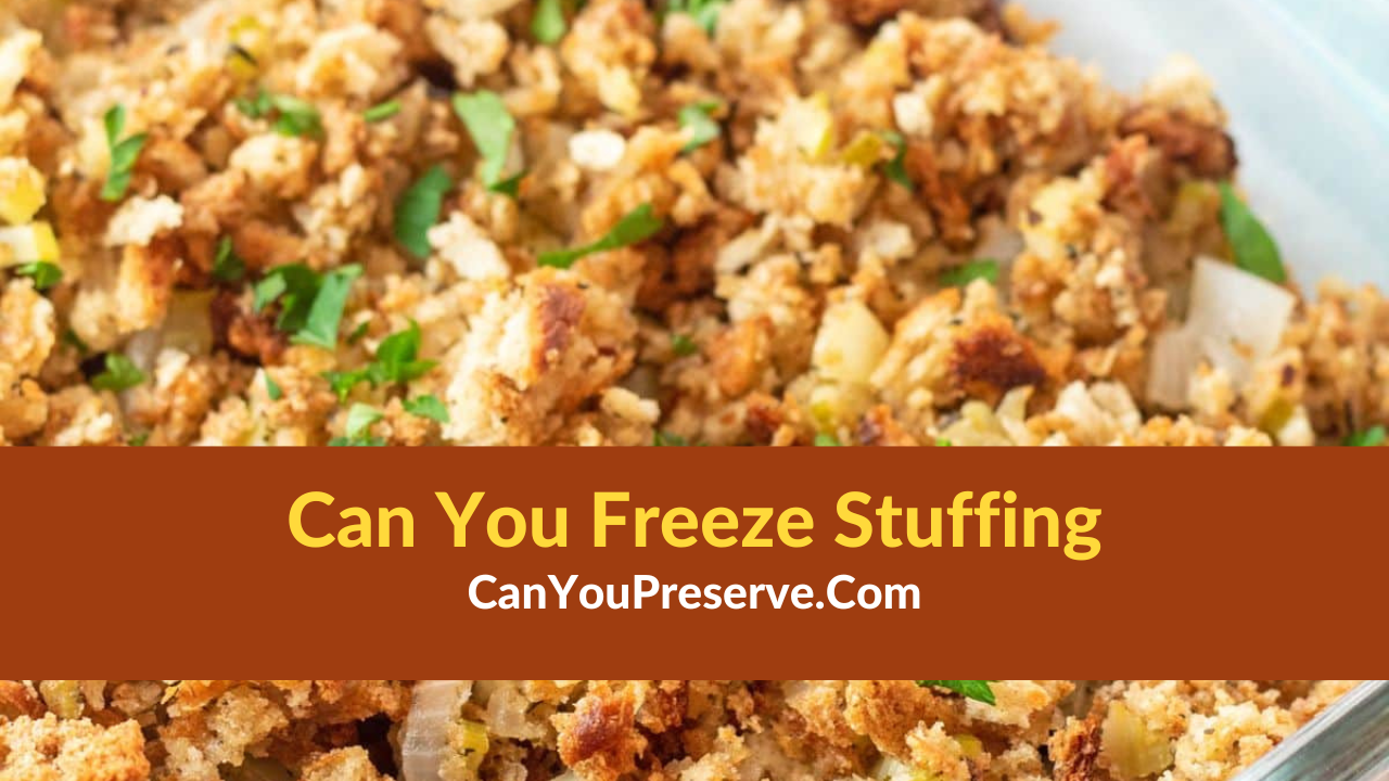 Can You Freeze Stuffing