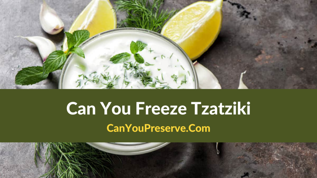 Can You Freeze Tzatziki? – Easy Tips To Perfectly Freeze Tzatziki – How