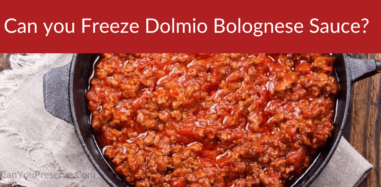 Can you Freeze Dolmio Bolognese Sauce