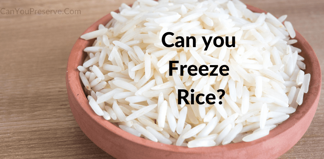 Can you Freeze Rice