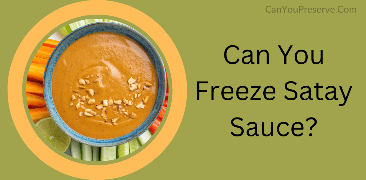 Can you Freeze Satay Sauce