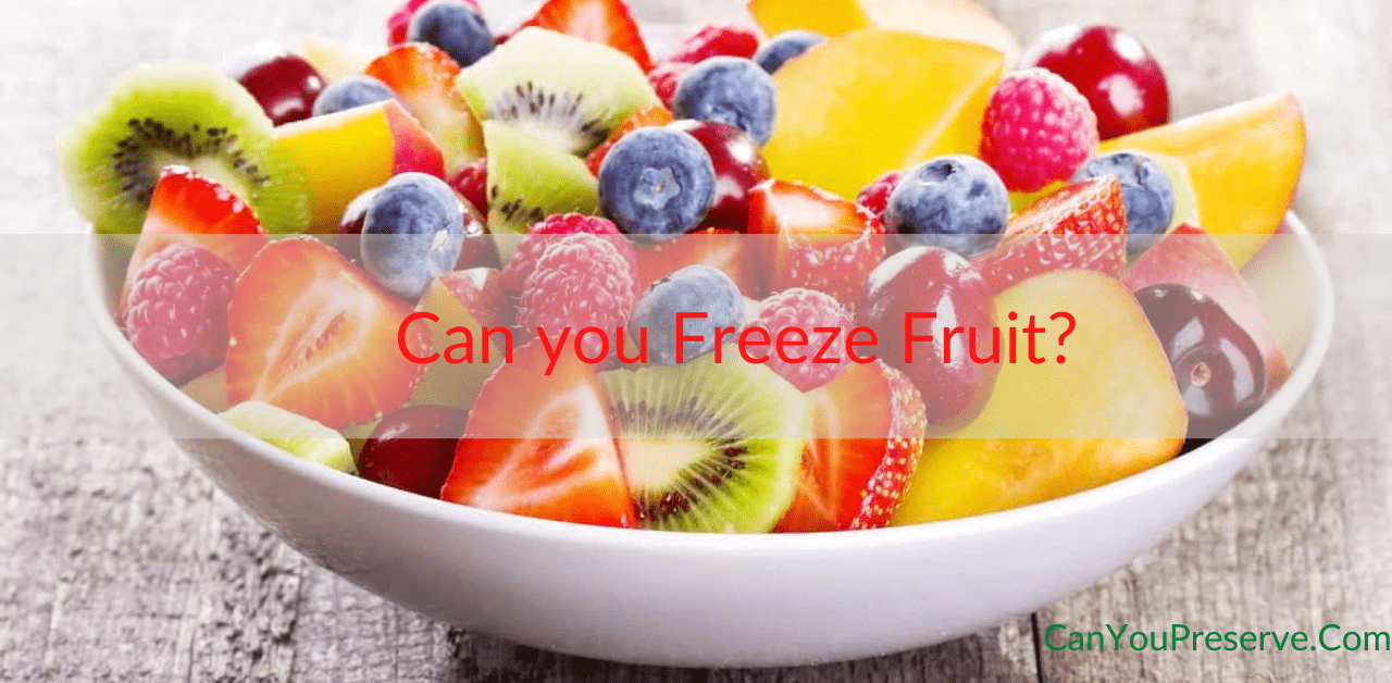 can you freeze fruit