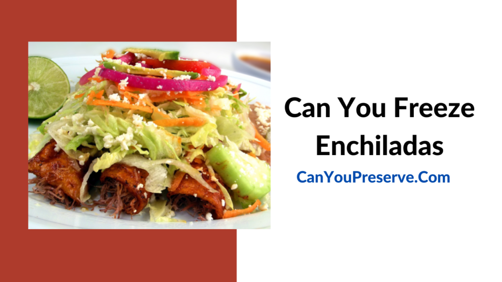 Can You Freeze Enchiladas? How To Freeze Enchiladas? How Long Does