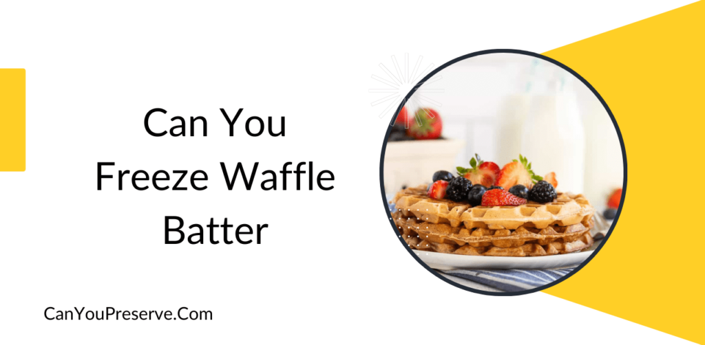 Can You Freeze Waffle Batter? What are the Ways to Freeze & Defrost