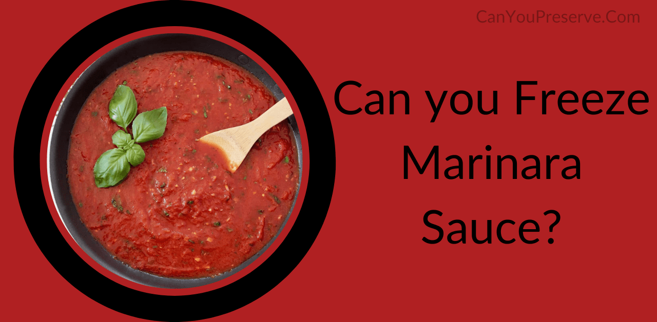 Can You Freeze Marinara Sauce