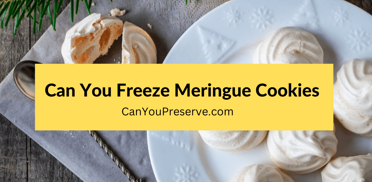 Can You Freeze Meringue Cookies